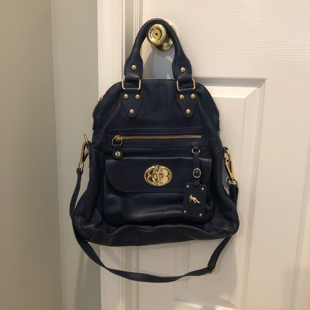 Blue Emma Fox Leather bag